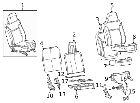 Front Seat Components for 2006 Isuzu i-350 #3