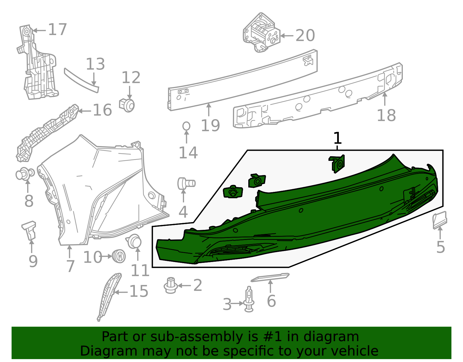 52159-46909 - Bumper Cover 2023-2025 Lexus | Longo Lexus Parts