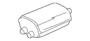 15853506 - : Part# 15853506 Exhaust Muffler for Chevrolet: Silverado 1500 HD Classic | GMC: Sierra 1500 HD Classic Image