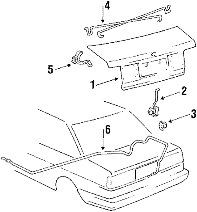 94844471 - Body: Trunk Lid for GM Image