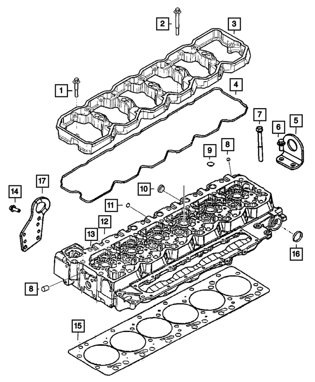 3928873 - 6.7L Turbo Diesel; Engine: Hex Flange Head Bolt, Mounting for Mopar Image