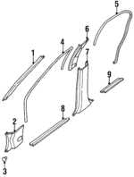 669001M202 - : Cowl Trim for Nissan Image