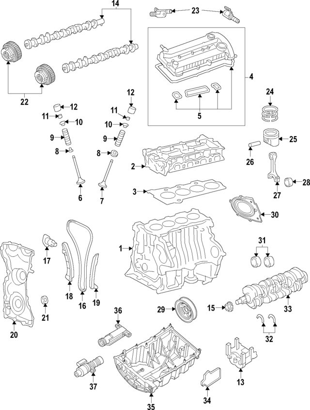 LJ7Z6010A - Engine: Cylinder Block for Ford Image