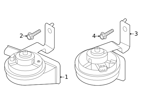 Horn for 2022 Hyundai Sonata #0