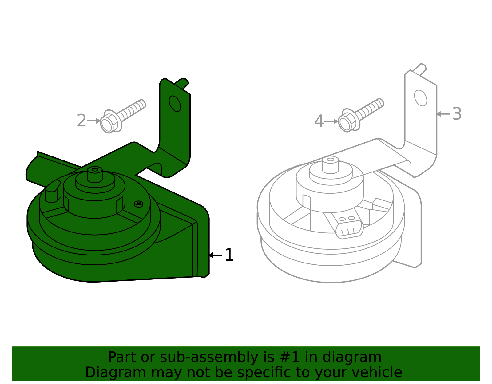Genuine OEM High Note Horn Part# 96621-L1500 Fits 2024-2025