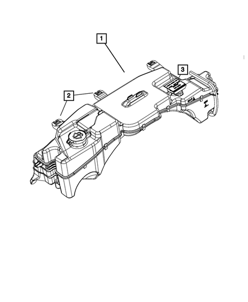 Engine Coolant Reservoir (Bottle) for 2010 Dodge Nitro #0
