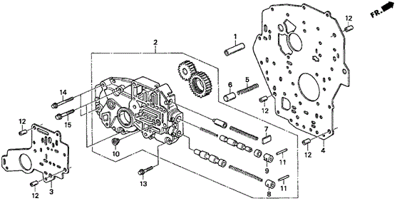 AT Oil Pump Body (V6) for 1996 Acura TL #0