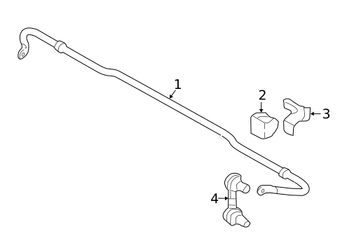 Stabilizer Bar & Components for 2017 Subaru Legacy #1