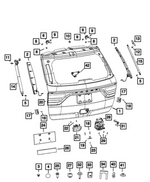 68194670AF - Doors, Door Mirrors and Related Parts: Liftgate Panel for Mopar Image