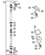 52123356AC - Rear Axle; American Axle 292 MM Single Rear Wheel; Differential and Drive Line: Drive Shaft for Mopar Image