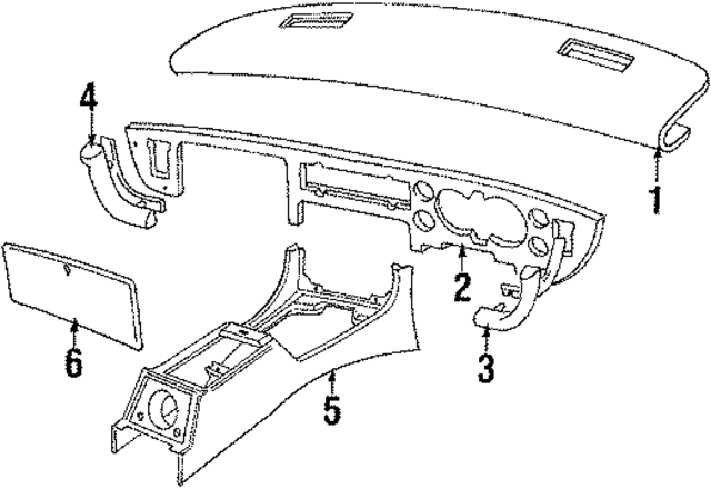 BAC2454PA - Body: Crash Pad for Jaguar Image