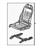 81126TBAA61 - Body: Seat Frame for Honda: Accord, Civic, CR-V, Insight Image