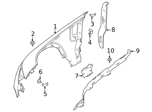 Fender & Components for 2020 Land Rover Defender 90 #0