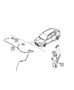 68606986AA - Electrical: Windshield Washer Hose for Mopar Image