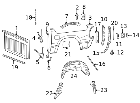 Front & Side Panels for 2020 Ram 1500 #3