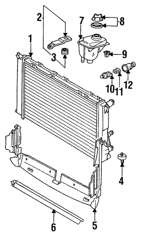 Radiator & Components for 1993 Audi 90 Quattro #0
