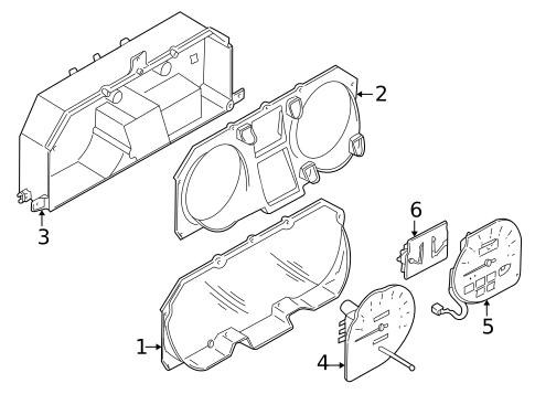 Cluster & Switches for 2002 Mitsubishi Montero #0