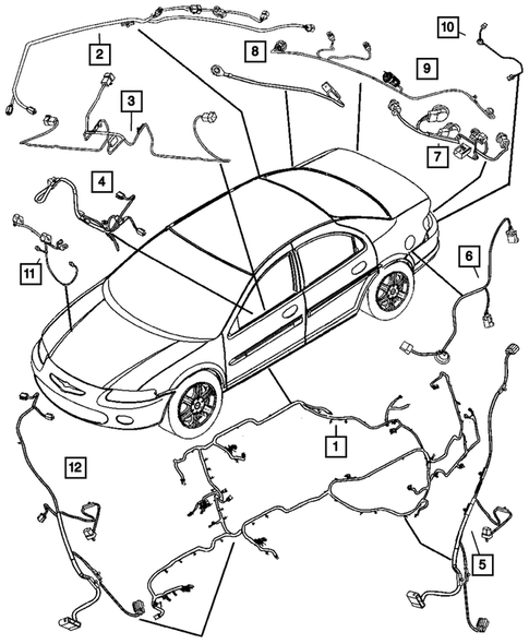 Wiring-Body & Accessories for 2006 Chrysler Sebring #1