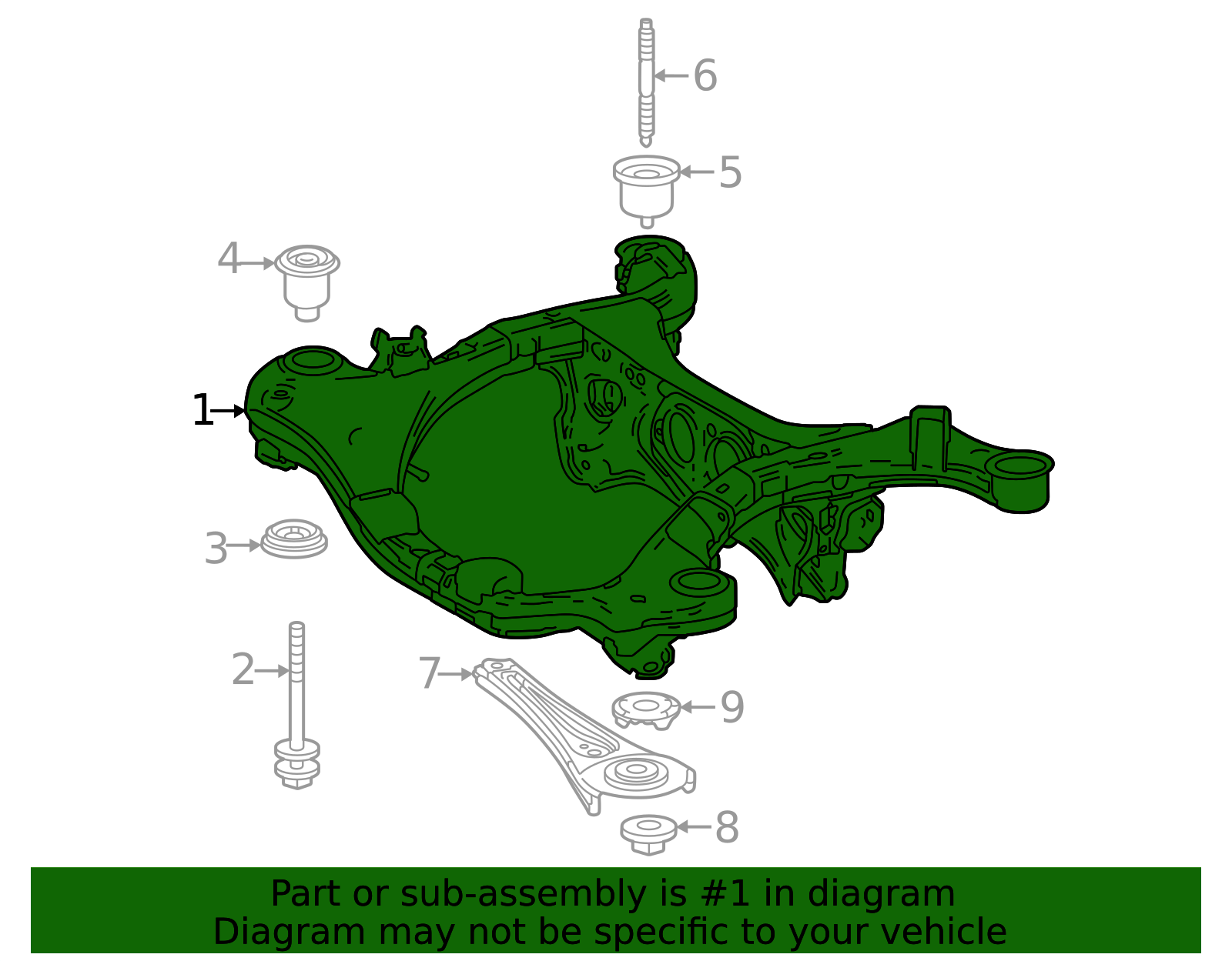 2024-2025 Toyota Grand Highlander Cross-Member 51206-0E200