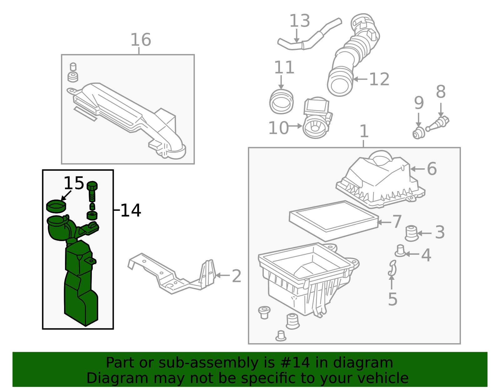 ZL01-13-19XB - Engine Air Intake Resonator - 1999-2003 Mazda