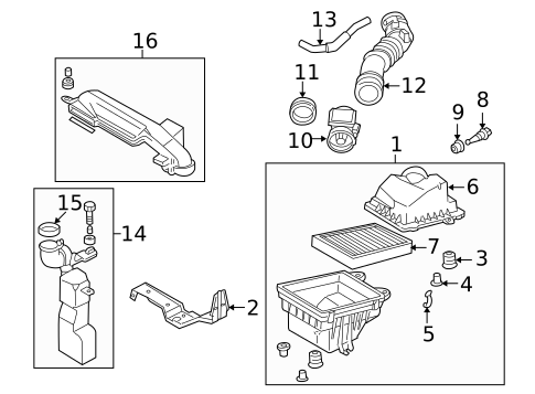 Air Intake for 2003 Mazda Protege5 #0