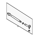 8N0422803D - Steering: Tie Rod Assembly for Volkswagen: Golf, R32 Image