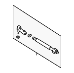 8N0422804D - Steering: Tie Rod Assembly for Volkswagen: Golf, R32 Image