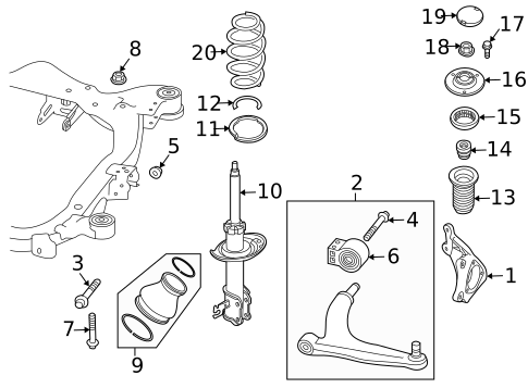Suspension, Springs & Related Components for 2007 Saab 9-3 #0