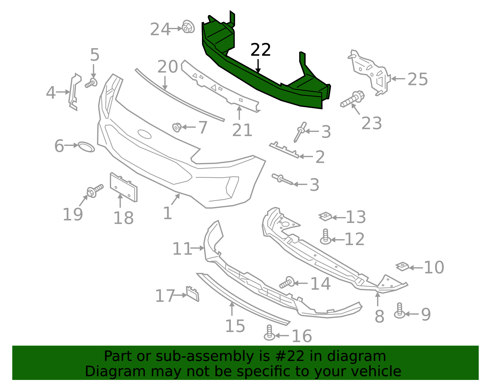 LX6Z-17757-H - Impact Bar - 2020-2021 Ford Escape | Eastgate Ford
