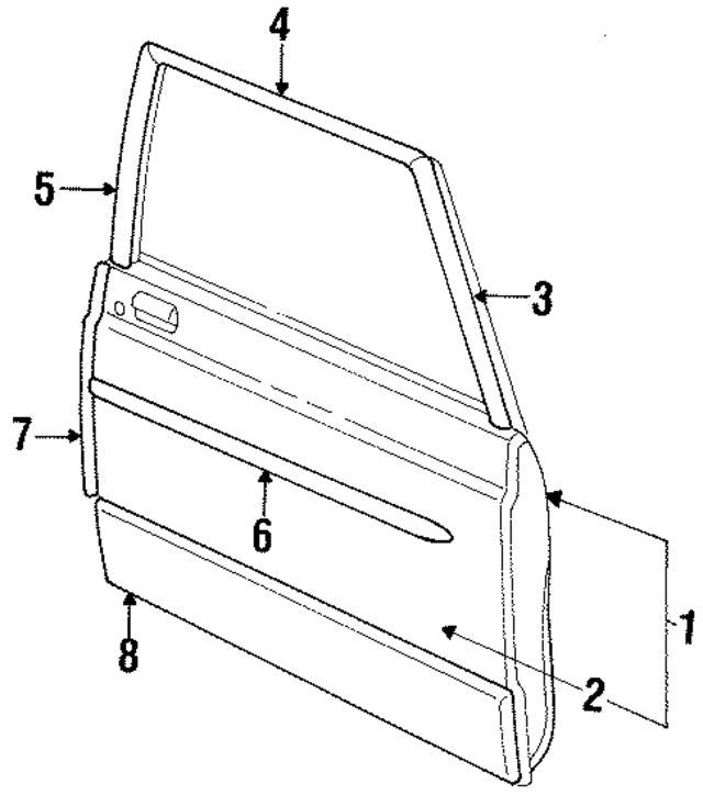 D9AZ6620910ASP - Body: Edge Guard for Ford Image