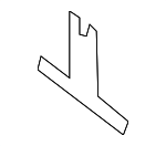 3738921 - : License Bracket for Dodge: D100, D150, D250, D350, Ram 1500, Ram 2500, Ram 3500, W100, W150, W250, W350 Image