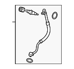 4G0260707CD - HVAC: Upper Hose &amp; Tube for Audi Image