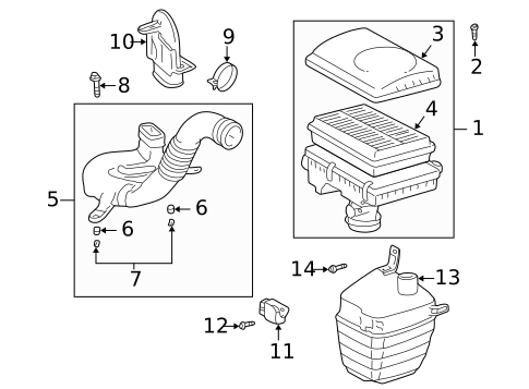 Air Intake for 2001 Toyota Prius #0