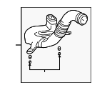 1775121050 - Engine: Air Inlet Duct for Toyota: Prius Image
