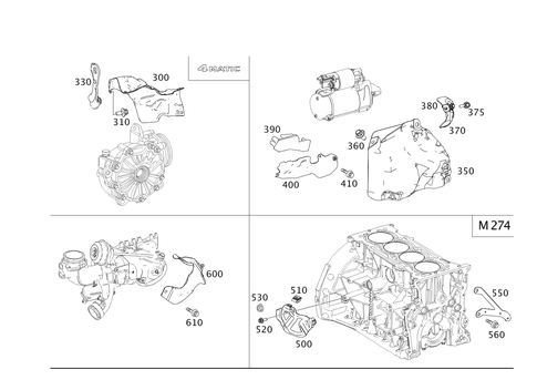 Shielding and Damping to Engine, Transmission, Front Axle Differential for 2014 Mercedes-Benz E63 AMG #0