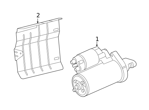 Starter for 2009 Mercedes-Benz CL 550 #1