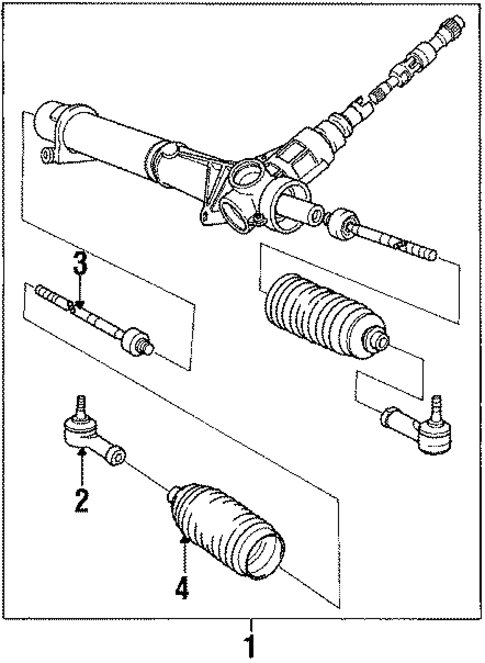 Steering Gear & Linkage for 1991 Volvo 780 #1