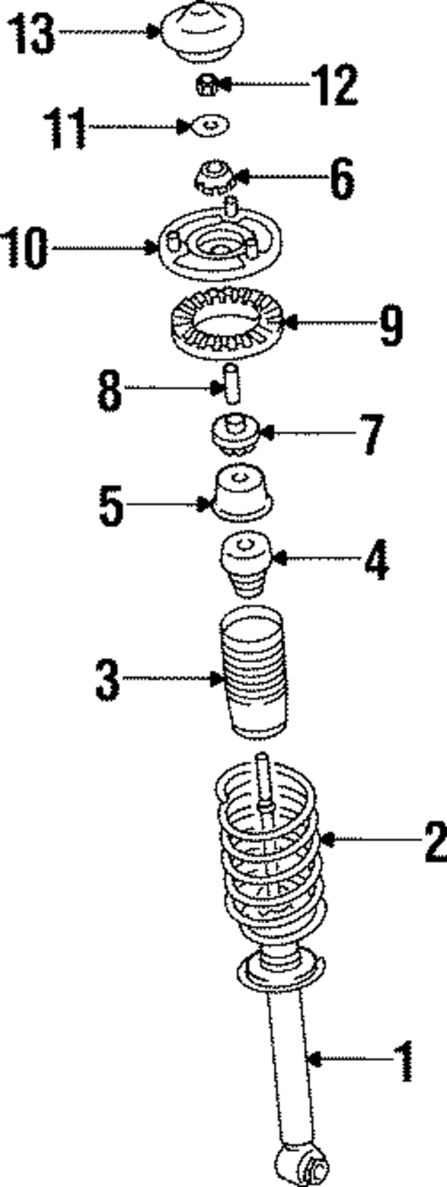 MR102959 - : Strut Mount for Mitsubishi Image