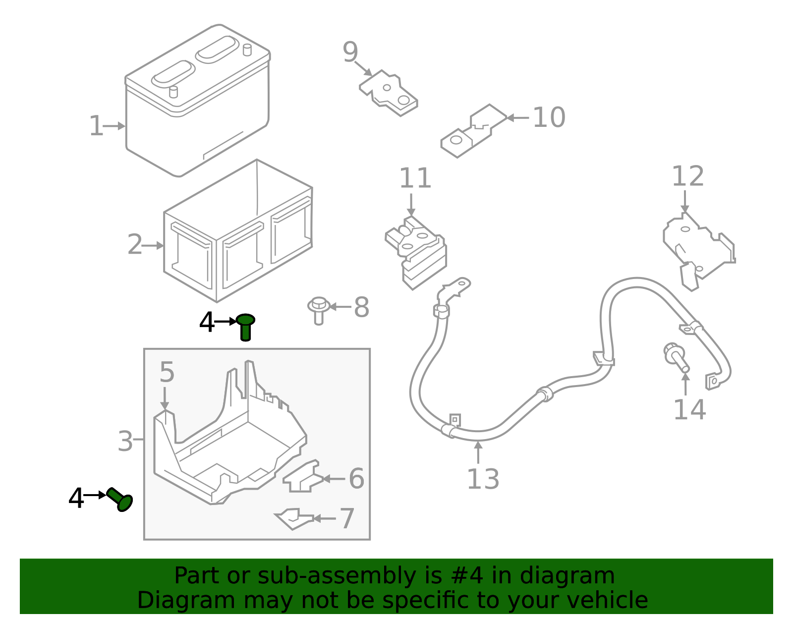 08116-8202H - Battery Tray Mount Bolt 2016-2024 Nissan TITAN XD ...