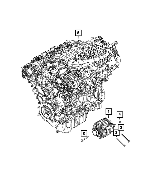 R6029733AB - Electrical: Engine Generator, Remanufactured for Mopar Image image