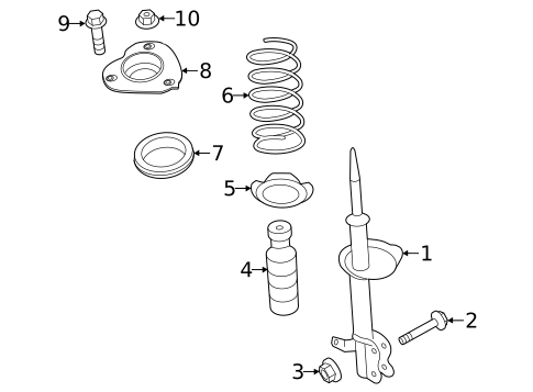 Struts & Components for 2014 Nissan Altima #0