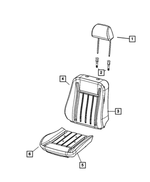 Seat Back Foam, Left