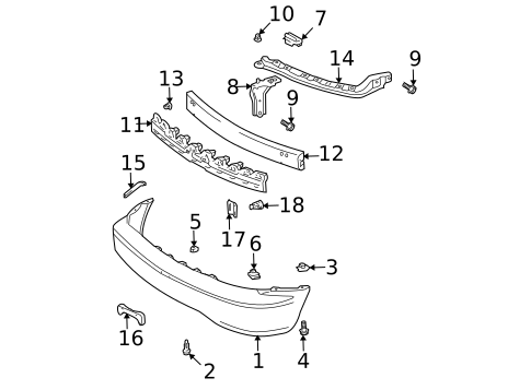 Bumper & Components - Front for 2003 Lexus RX300 #0