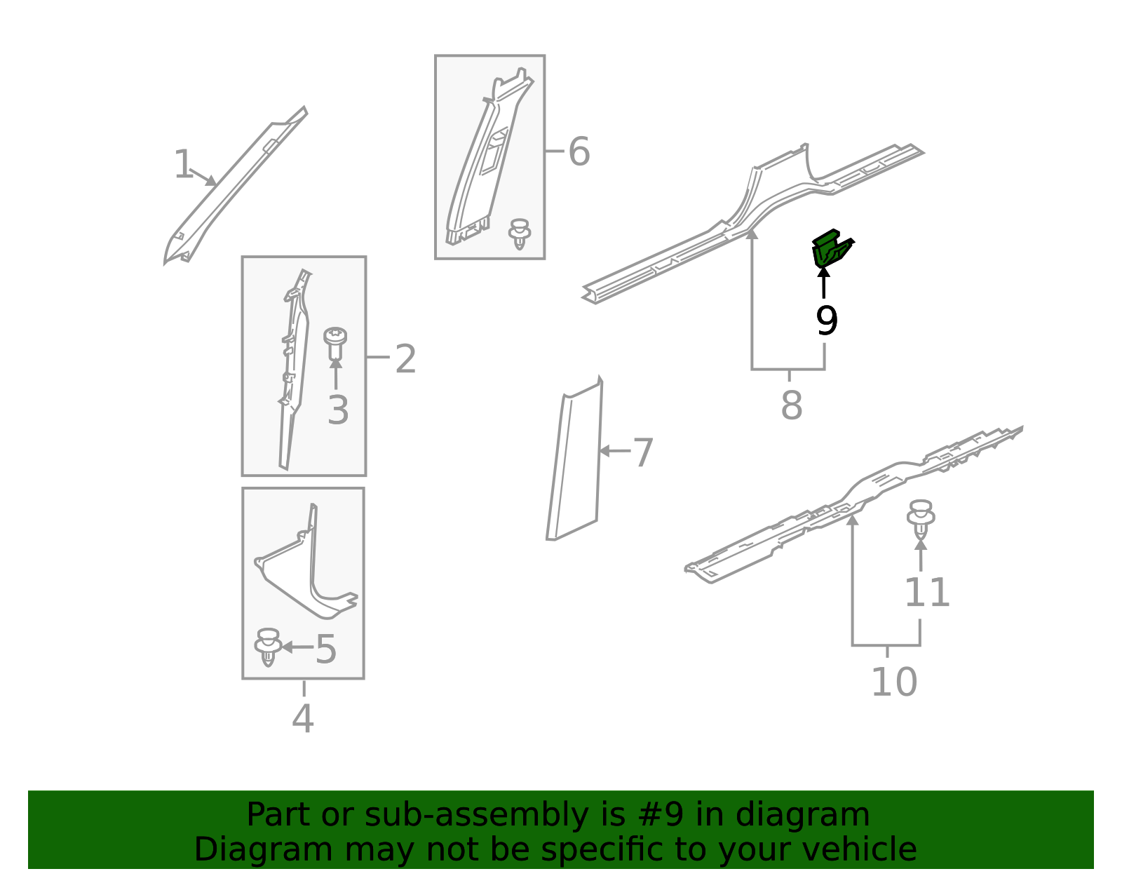 IPN500090 - Carpet Trim Retainer Clip Land Leaping Genuine British Parts