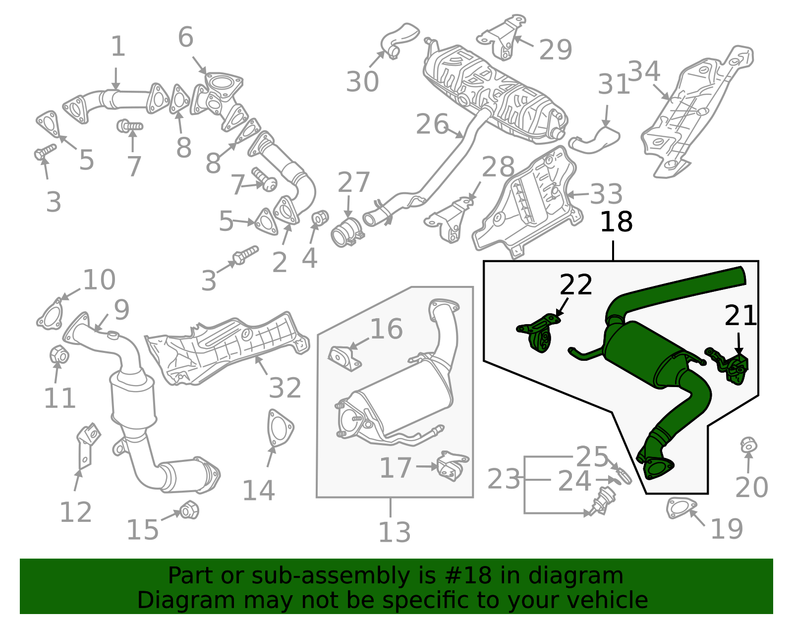 2011-2014 Audi Q7 Catalytic Converter 7L8-254-401-FX | OEM Parts Online