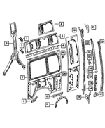 68008614AA - Body Sheet Metal Except Doors: Bracket for Mopar Image