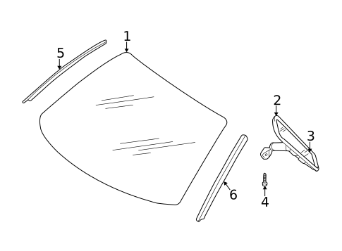 Reveal Moldings for 2003 Chrysler Sebring #1