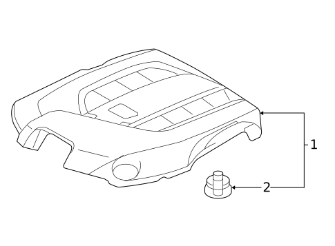 Engine Appearance Cover for 2011 Lexus IS F #0