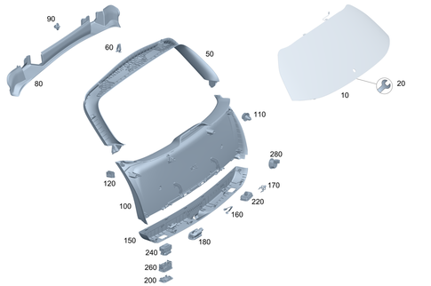 Detachable Parts/Windows for 2014 Mercedes-Benz C300 #0