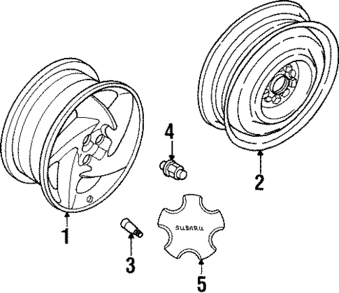 Wheels for 1993 Subaru SVX #0